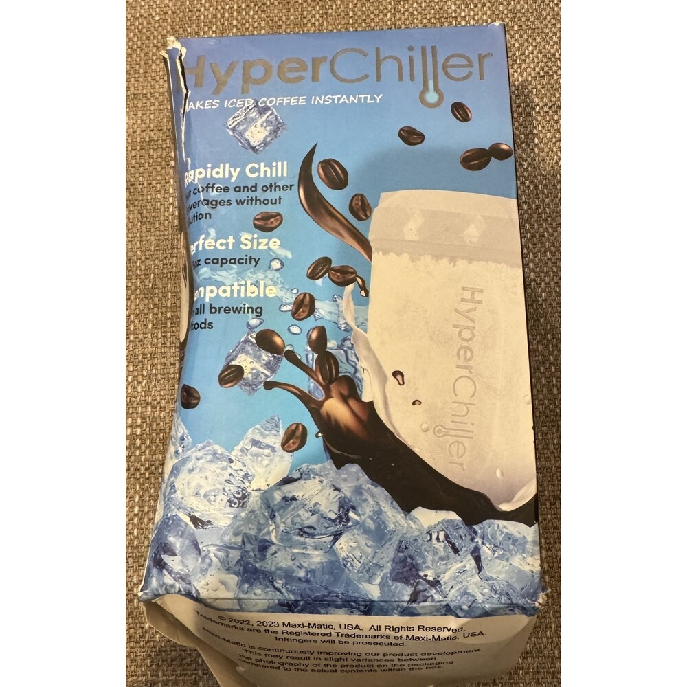 New HyperChiller HC2V Iced Coffee Beverage Chiller White